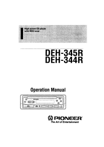 Pioneer инструкция к автомагнитоле